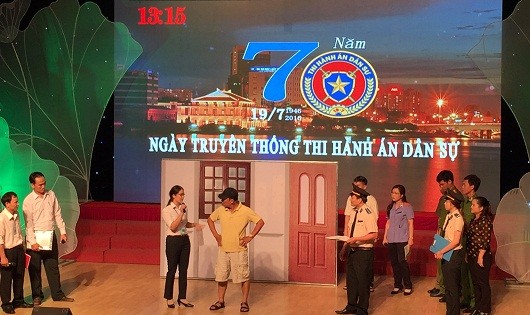 Một tiết mục dự thi.