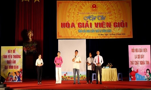 Hội thi Hòa giải viên giỏi tỉnh Cà Mau năm 2015.