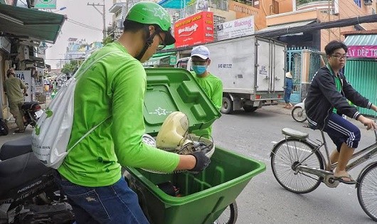 Chiến dịch thu gom rác được dư luận ủng hộ. 