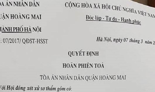 Hoãn phiên xử người lính Vị Xuyên chở tôn gây va chạm giao thông