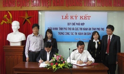 Một lễ ký kết quy chế phối hợp.