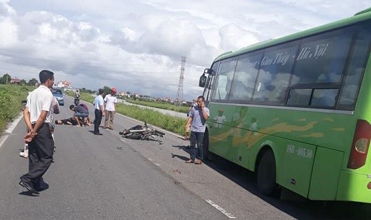 Hiện trường vụ tai nạn.