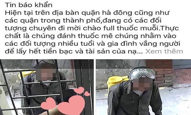 Công an vào cuộc vụ hai người lạ mặt giả phun thuốc muỗi rồi “đánh” thuốc mê lấy tiền