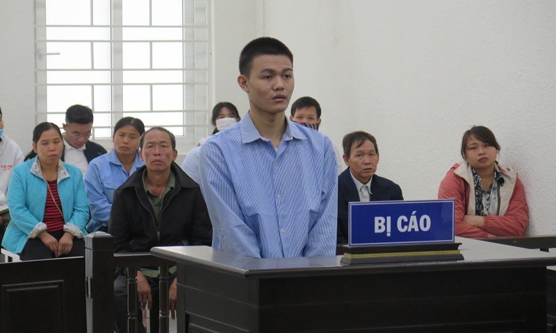 Bị cáo tại tòa.