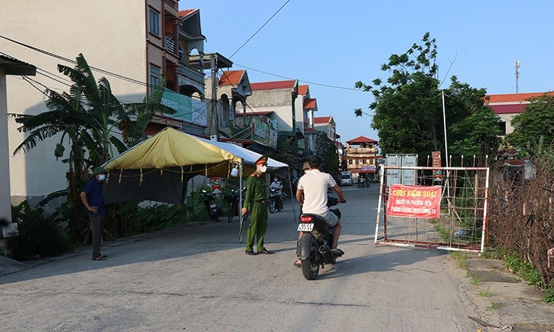 Chốt kiểm soát dịch COVID-19.