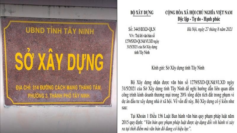 Bộ Xây dựng hướng dẫn công trình kinh doanh thương mại 20%