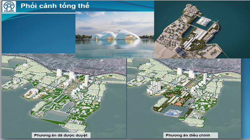 Quy hoạch phân khu đô thị khu vực Hồ Tây và vùng phụ cận sau khi được điều chỉnh.
