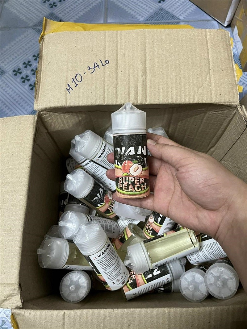 Tang vật thu giữ chứa ma tuý CBD. (Ảnh: CTTĐT BCA)