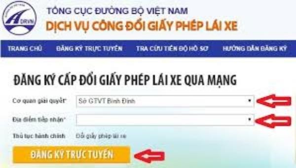 Trường hợp nào có thể đổi giấy phép lái xe trực tuyến?