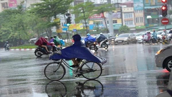 Hà Nội có mây, có mưa rào và dông vài nơi.