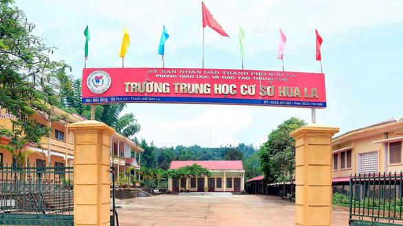 Trường THCS Hua La - Ảnh: FB Trường THCS Hua La