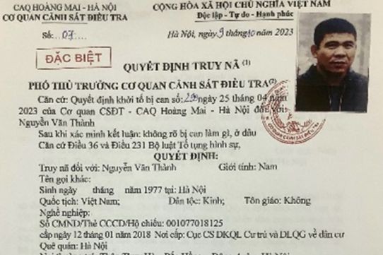 Công an Hà Nội truy nã đối tượng thuê 3 xe ô tô rồi mang đi bán