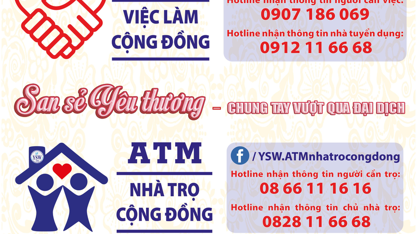 ATM việc làm và ATM phòng trọ cộng đồng