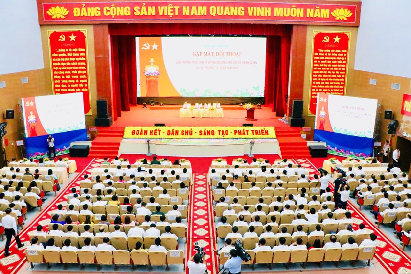 Quang cảnh Chương trình đối thoại, gặp mặt.