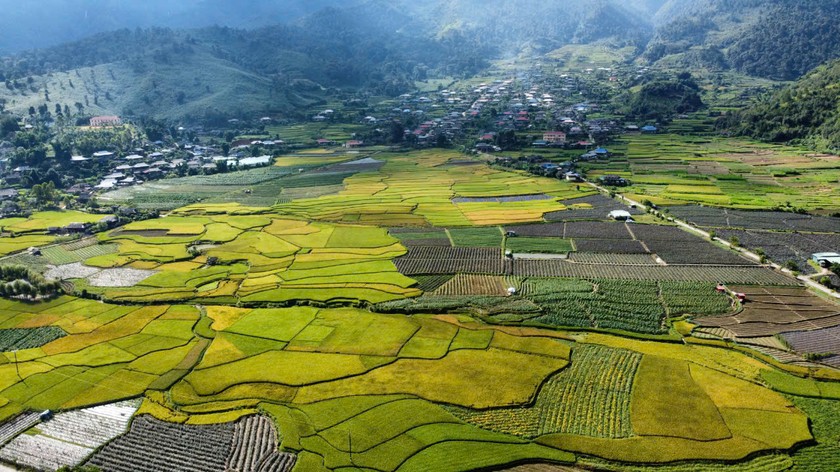Mỗi độ thu về, khi những thửa ruộng nhuộm sắc vàng của nắng, mùi thơm của lúa, người dân lại phấn khởi mở hội mừng cơm mới.