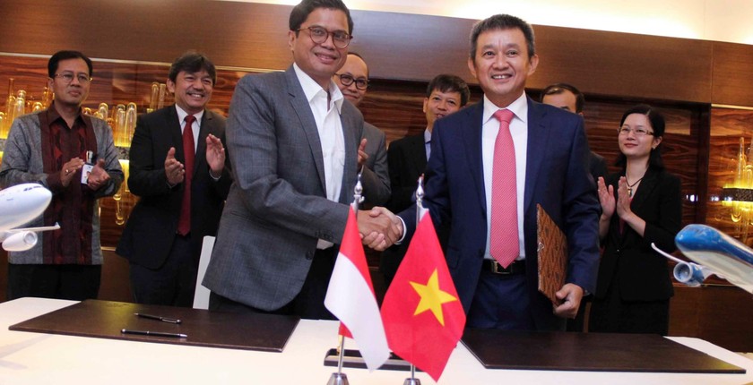 Ký kết hợp tác giữa Vietnam Airlines và Hãng  hàng không Garuda Indonesia