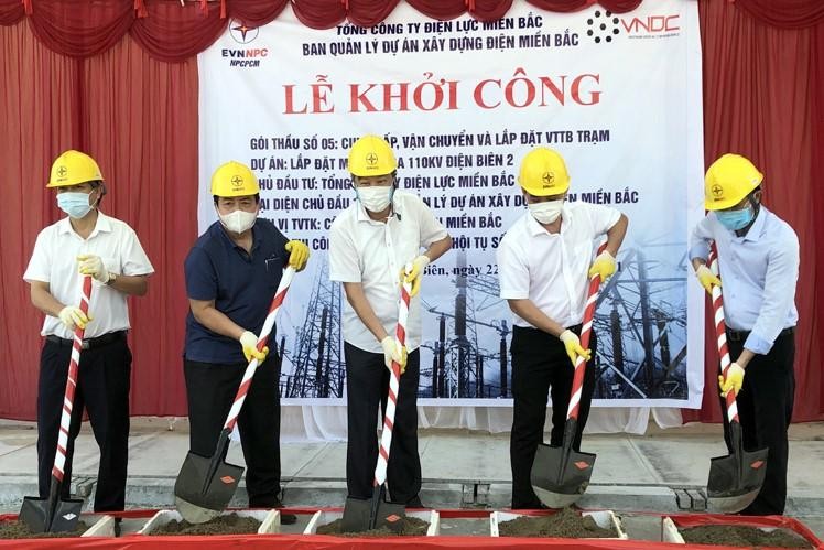 Khởi công Dự án Lắp đặt máy biến áp T1 Trạm biến áp 110kV Điện Biên 2