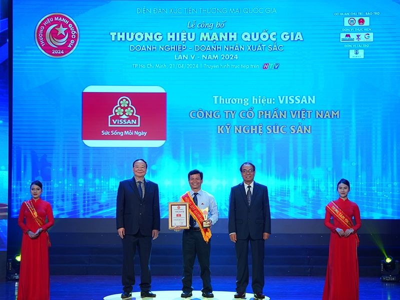 VISSAN vinh dự đón nhận danh hiệu Top 10 Thương hiệu mạnh Quốc Gia năm 2024.