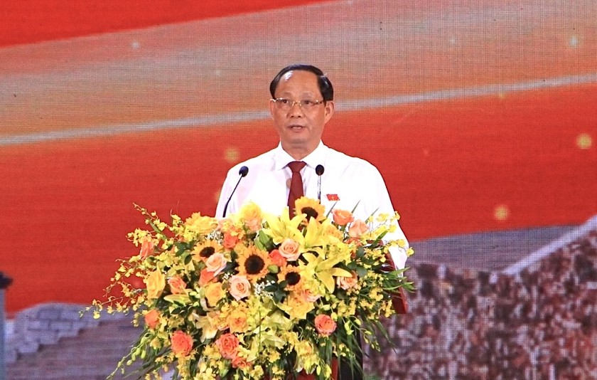 Phó Chủ tịch Quốc hội Trần Quang Phương phát biểu tại chương trình.