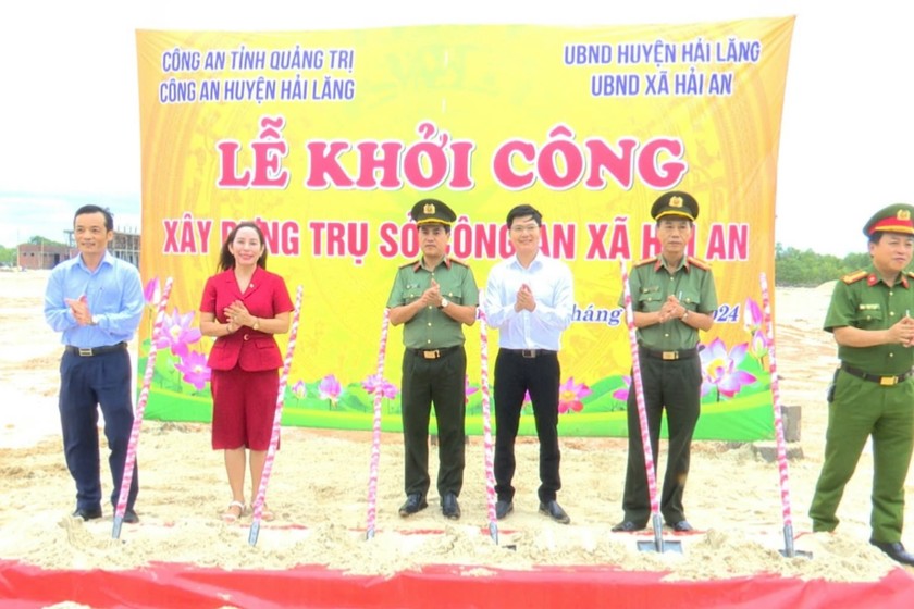 Lễ khởi công xây dựng trụ sở Công an xã Hải An, huyện Hải Lăng.