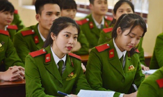 Học viên trường Cao đẳng cảnh sát nhân dân.