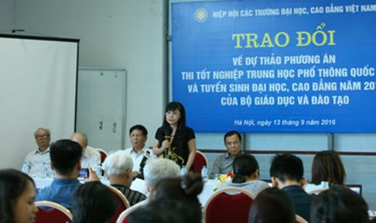 Trao đổi phương án thi tốt nghiệp THPT quốc gia năm 2017.