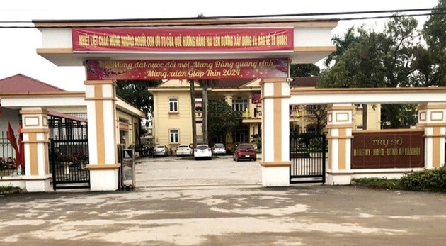 Trụ sở xã Vân Hội, huyện Trấn Yên. Ảnh: CTV