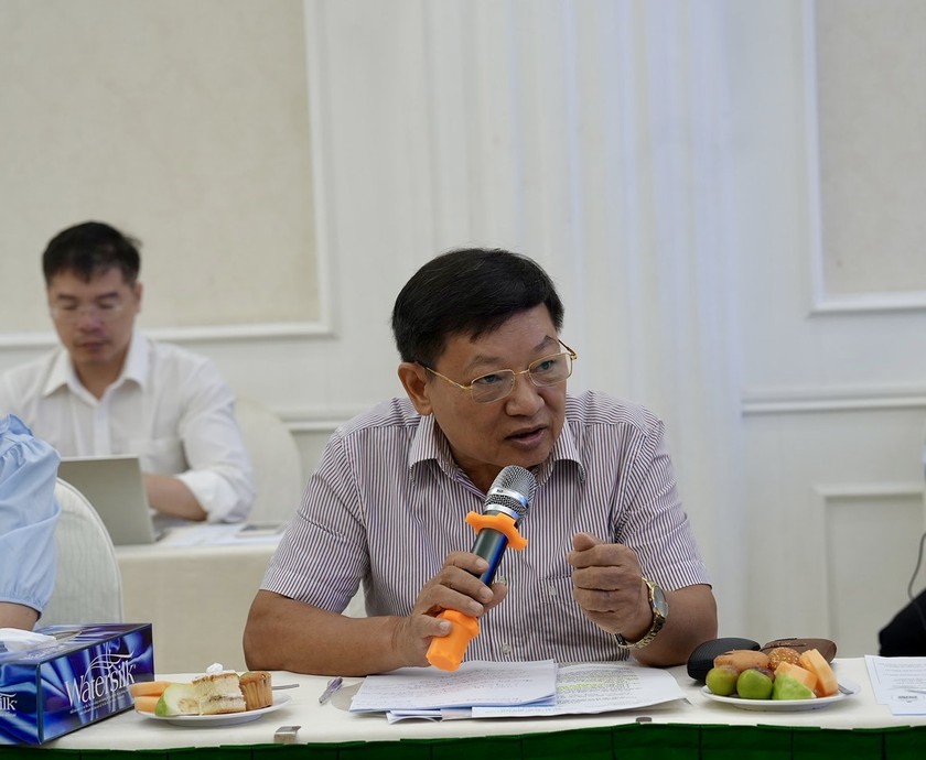 LS Hoàng Ngọc Biên, Đoàn LS TP Hà Nội chia sẻ tại Hội thảo.