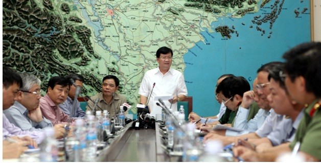Phó Thủ tướng Trịnh Đình Dũng chủ trì cuộc họp trực tuyến chỉ đạo ứng phó bão Sarika