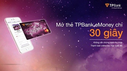 Số lượng thẻ tín dụng của TPBank đang nằm trong nhóm ngân hàng dẫn đầu