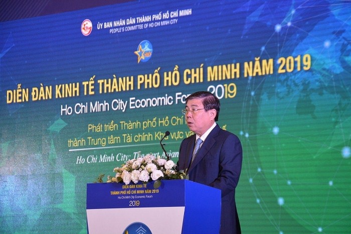 Ông Nguyễn Thành Phong, Chủ tịch Ủy ban nhân dân TP. Hồ Chí Minh phát biểu khai mạc HEF 2019