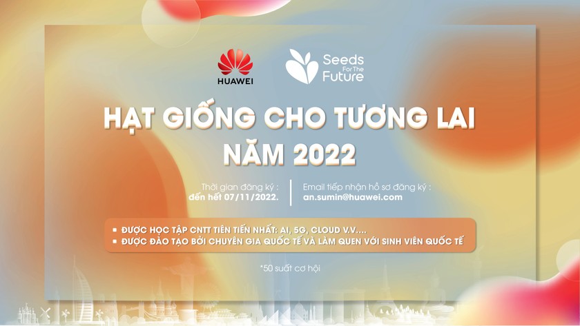 Huawei Việt Nam khởi động chương trình Hạt giống cho Tương lai 2022