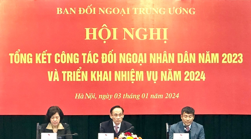 Hội nghị tổng kết công tác đối ngoại năm 2023 và triển khai nhiệm vụ năm 2024 diễn ra ngày 3/1