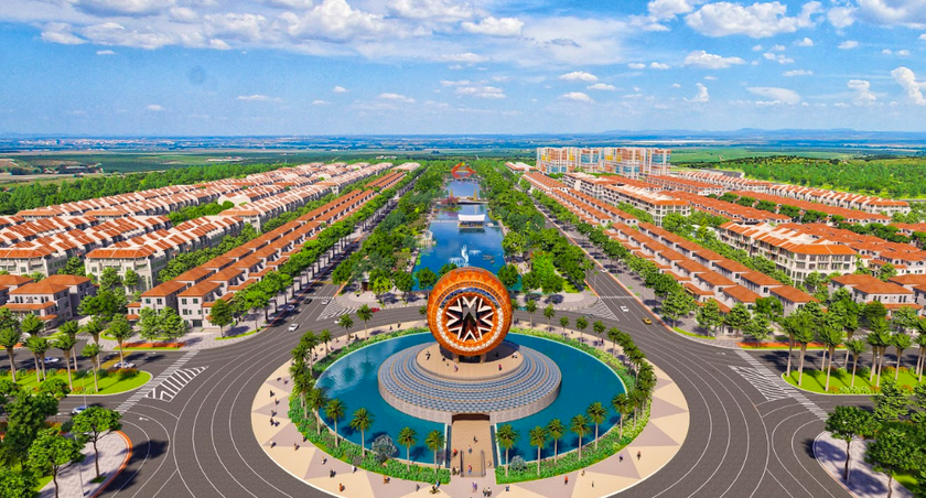 Biểu tượng trống Đọi Tam khổng lồ tại Sun Urban City.