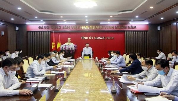 Bí thư tỉnh Quảng Ninh Nguyễn Xuân Ký chủ trì hội nghị .