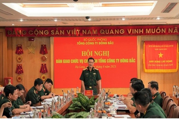 Thứ trưởng Bộ Quốc phòng - Thượng tướng Vũ Hải Sản, phát biểu chỉ đạo tại Hội nghị bàn giao.