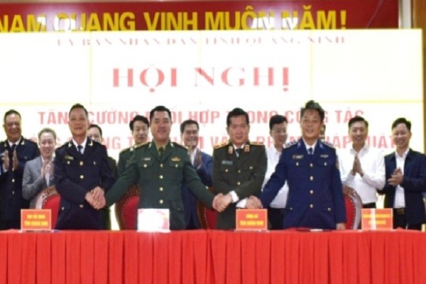 Công an tỉnh, BCH Bộ đội Biên phòng tỉnh, Cục Hải quan tỉnh Quảng Ninh và Bộ Tư lệnh Cảnh sát biển ký quy chế phối hợp.