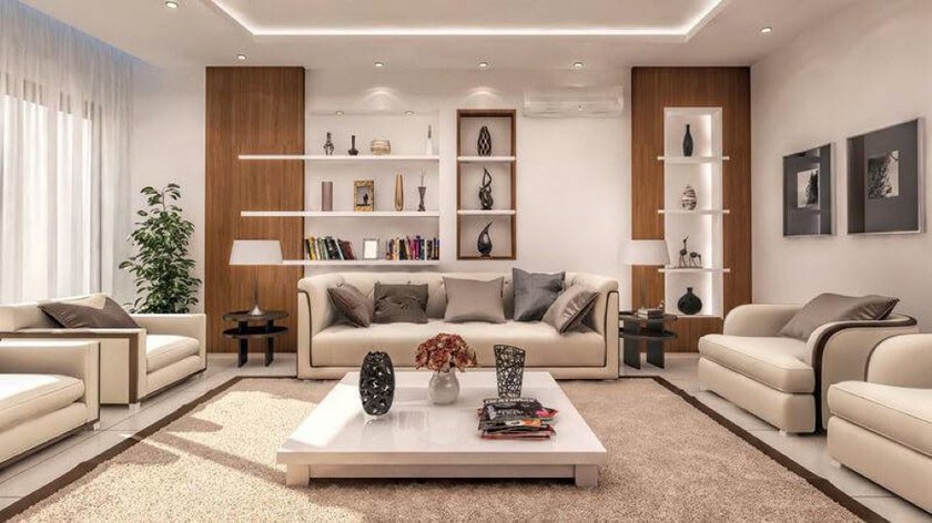 Không nên kê sofa đối diện cửa chính. Ảnh minh họa