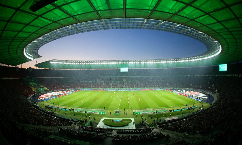 Trận chung kết Euro 2024 sẽ diễn ra tại Olympiastadion ở Berlin. (Ảnh: Fabrizio Bensch/Reuters)