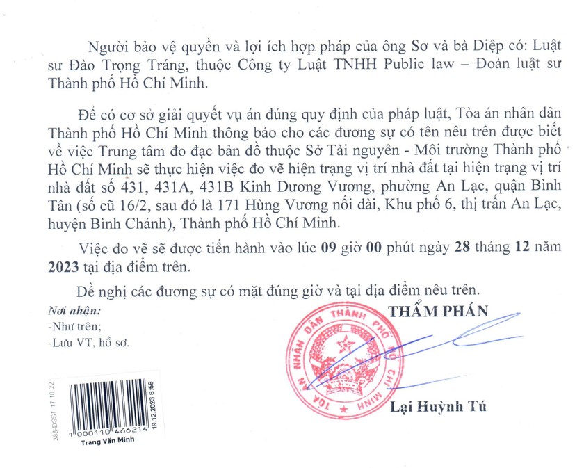 Vụ tranh chấp nhà đất kéo dài hơn 20 năm tại TP Hồ Chí Minh: Bao giờ TAND TP Hồ Chí Minh đưa ra xét xử? ảnh 2