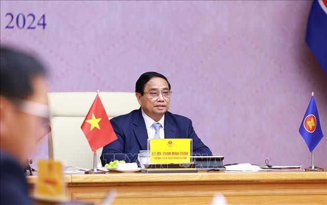 Thủ tướng Phạm Minh Chính phát biểu trực tuyến tại Hội nghị Thượng đỉnh Lãnh đạo nữ ASEAN lần thứ ba.