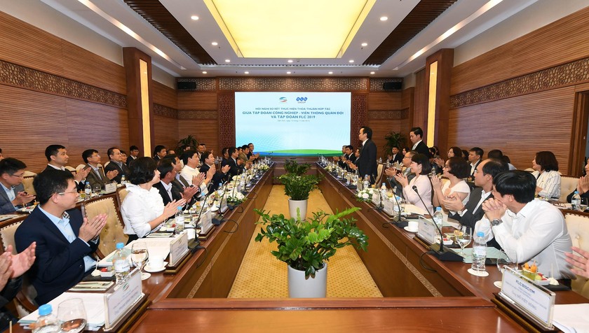 Hội nghị Sơ kết thực hiện thỏa thuận hợp tác giữa Viettel và FLC 2019