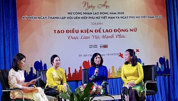 Tạo điều kiện cho lao động nữ được làm việc hạnh phúc