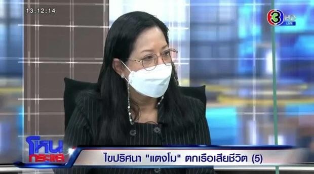 Mẹ ruột của nữ diễn viên Tangmo Nida nhận lời phỏng vấn những ngày qua (Ảnh: Thairath).