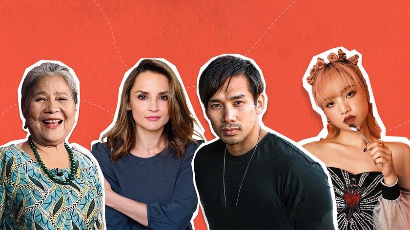 Các diễn viên sẽ góp mặt trong "A Tourist’s Guide to Love": NSƯT Lê Thiện, Rachael Leigh Cook, Scott Ly, Trúc Trần (từ trái qua). Ảnh: Netflix