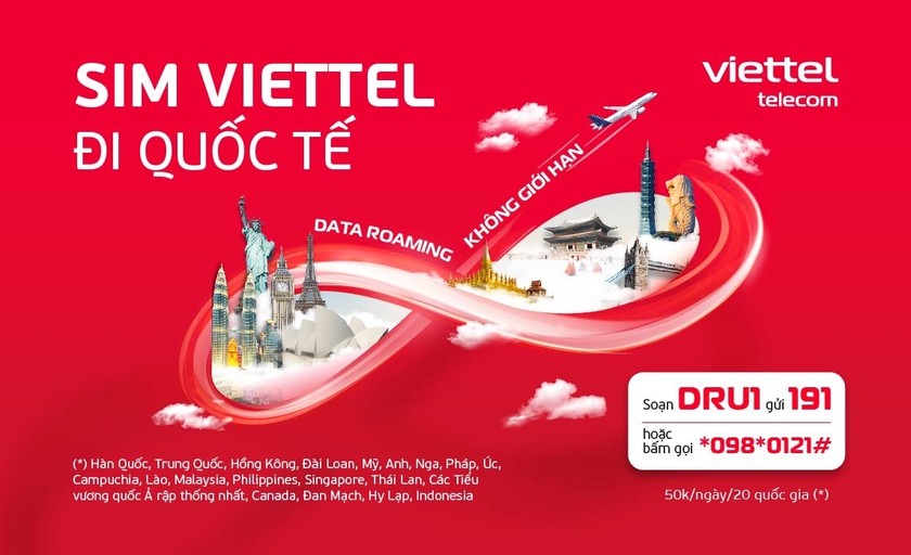 Viettel ra mắt gói Data Roaming không giới hạn mới cho khách hàng đi quốc tế