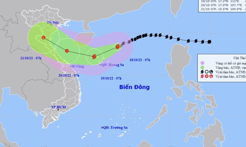 Cập nhật về diễn biến bão số 6 