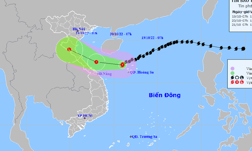 Bão số 6 giật cấp 12 tiến vào vùng biển Quảng Bình - Thừa Thiên Huế 