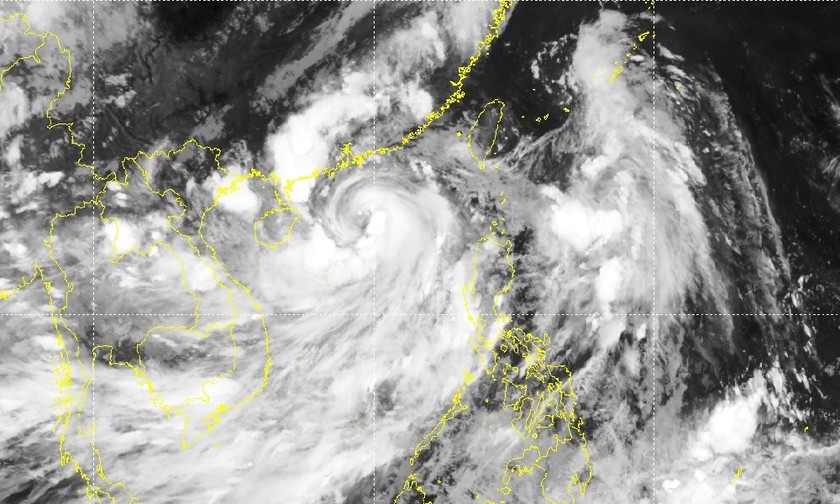 Cơn bão số 1. Ảnh: nchmf.gov.vn