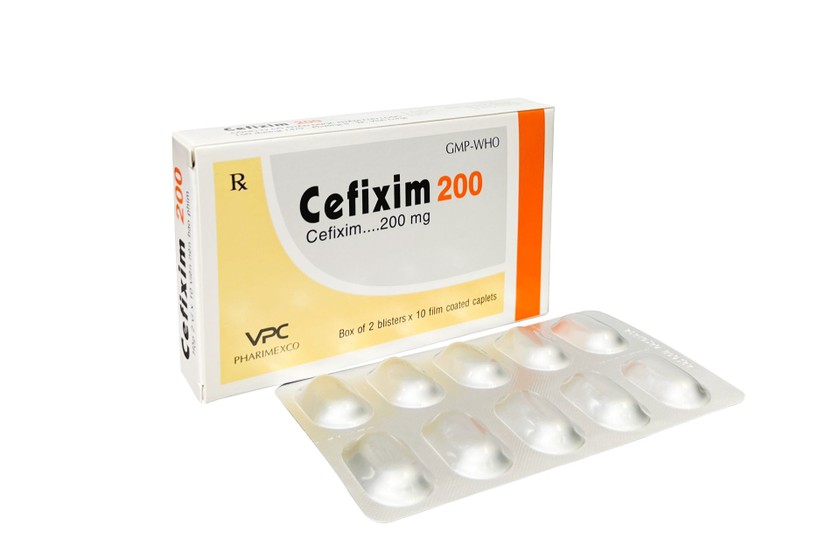 Sản phẩm Cefixime 200 chính hãng. Ảnh: website công ty Dược phẩm Cửu Long